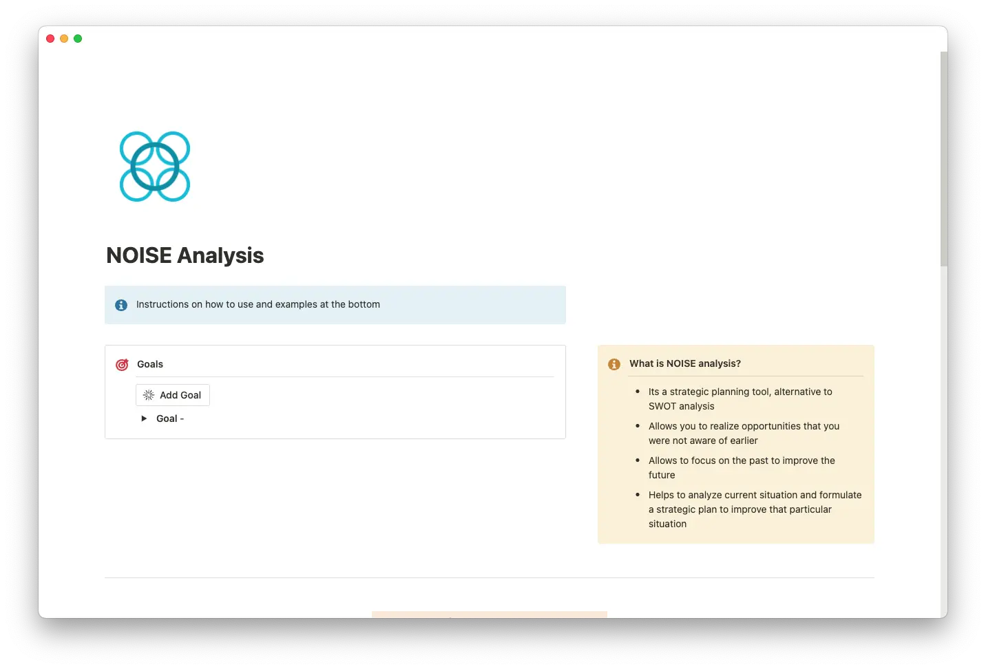 noise analysis template thumbnail