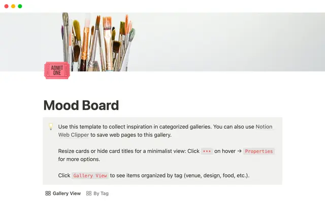 Marketing Mood Board